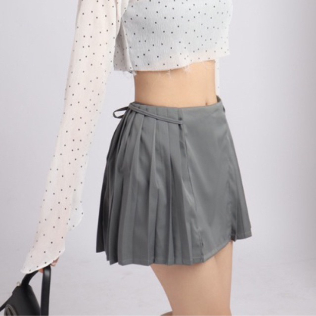PLEATED SKIRT chân váy xếp ly y2k