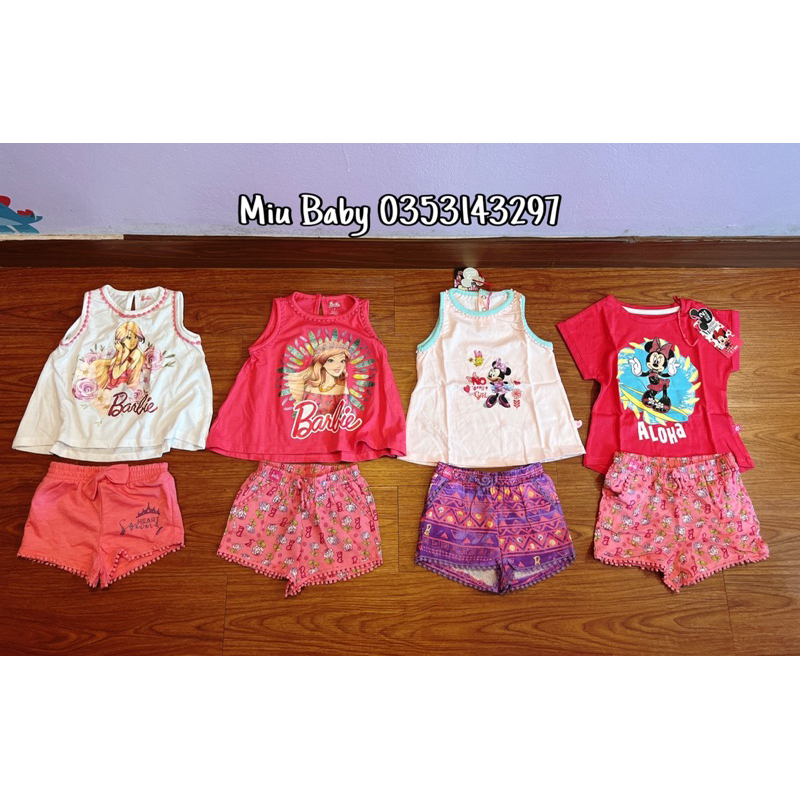 Set bộ minnie và barbie bé gái xuat du