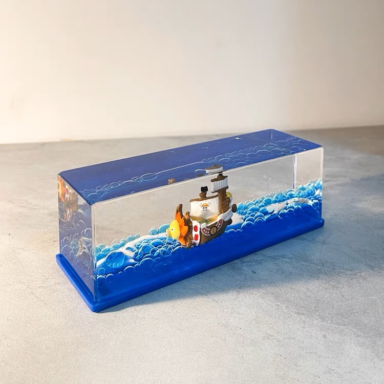 Mô Hình Tàu Thousand Sunny trong anime one piece, trang trí, decor, sưu tầm