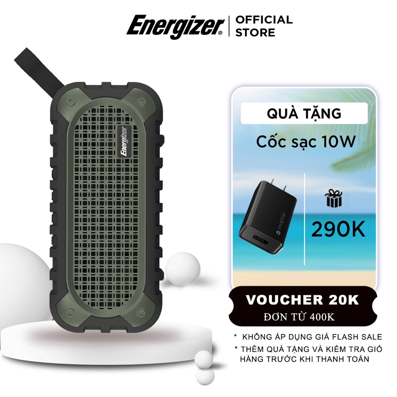 Loa Bluetooth di động Energizer BTS106 - Hàng Chính Hãng, Bảo Hành 2 Năm 1 Đổi 1