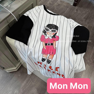 Áo phông cô gái kẻ
