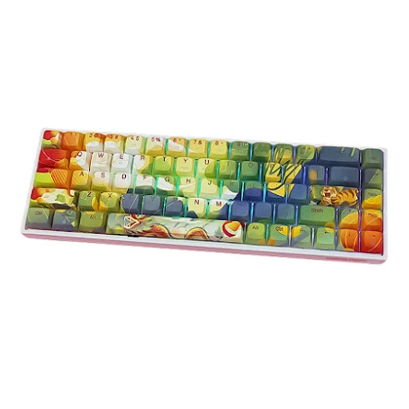 Bàn Phím Cơ Máy Tính Không Dây - Newmen GM680 - Jungle Dual Mode  - Hàng Chính Hãng