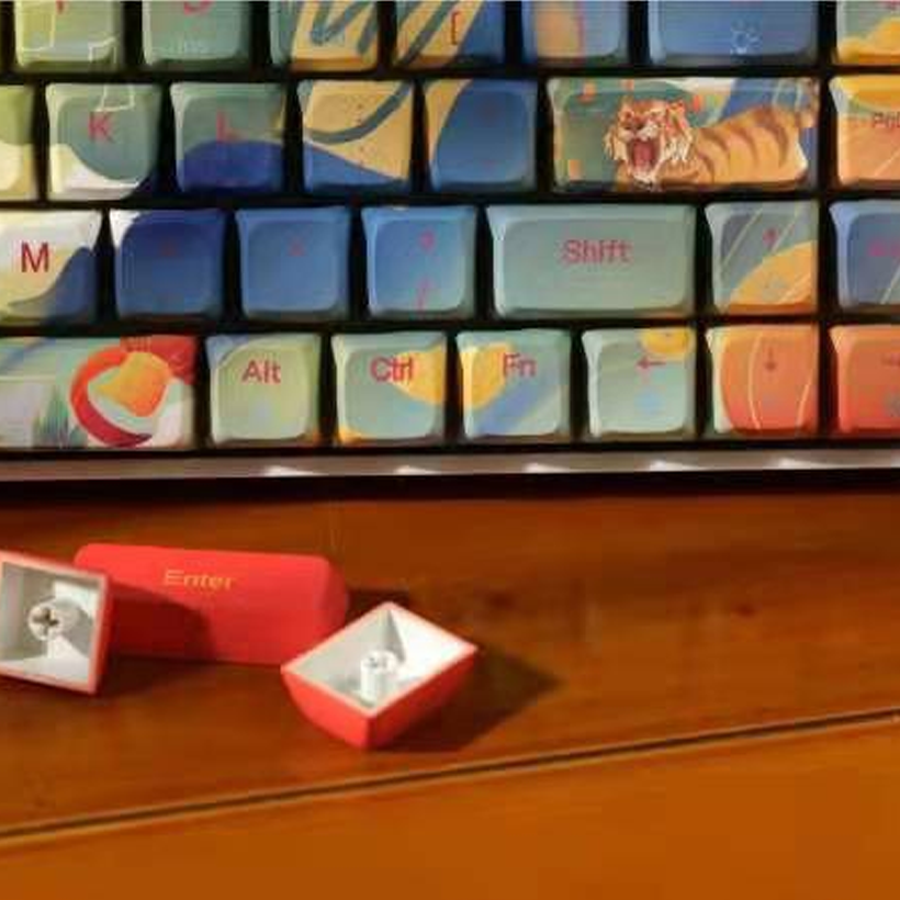 Bàn Phím Cơ Máy Tính Không Dây - Newmen GM680 - Jungle Dual Mode  - Hàng Chính Hãng