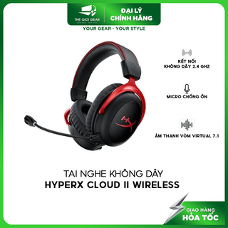 Tai Nghe Không Dây Chính Hãng- HP HyperX Cloud II Wireless/ Cloud III Wireless - Hàng Chính Hãng- Hỏa Tốc HCM- BH 24T