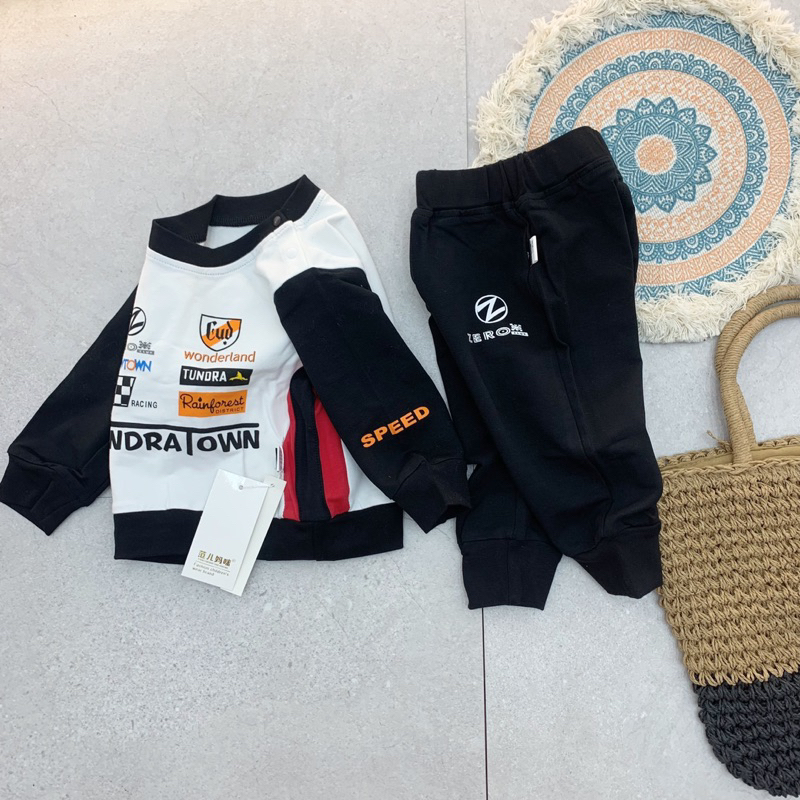 Bộ Thu Đông Bé Trai Tay Dài Chất Liệu Vải Dày Ấm Áp QCCC - Mã 789 790