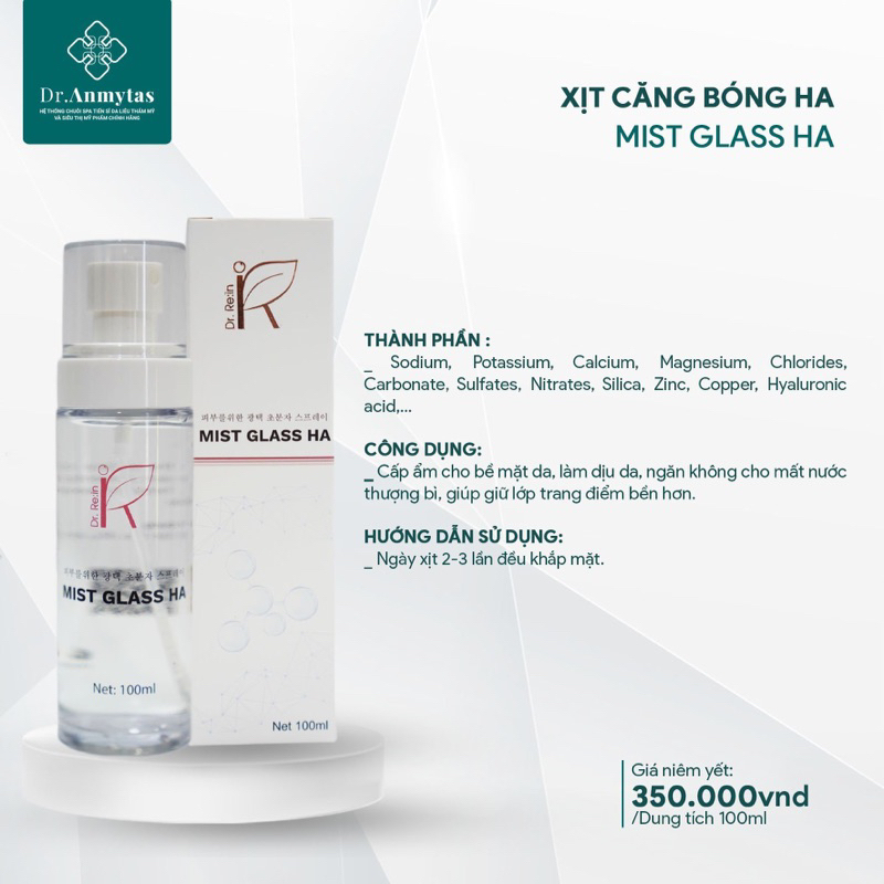 Xịt khoáng HA CĂNG BÓNG - Dr. Anmytas