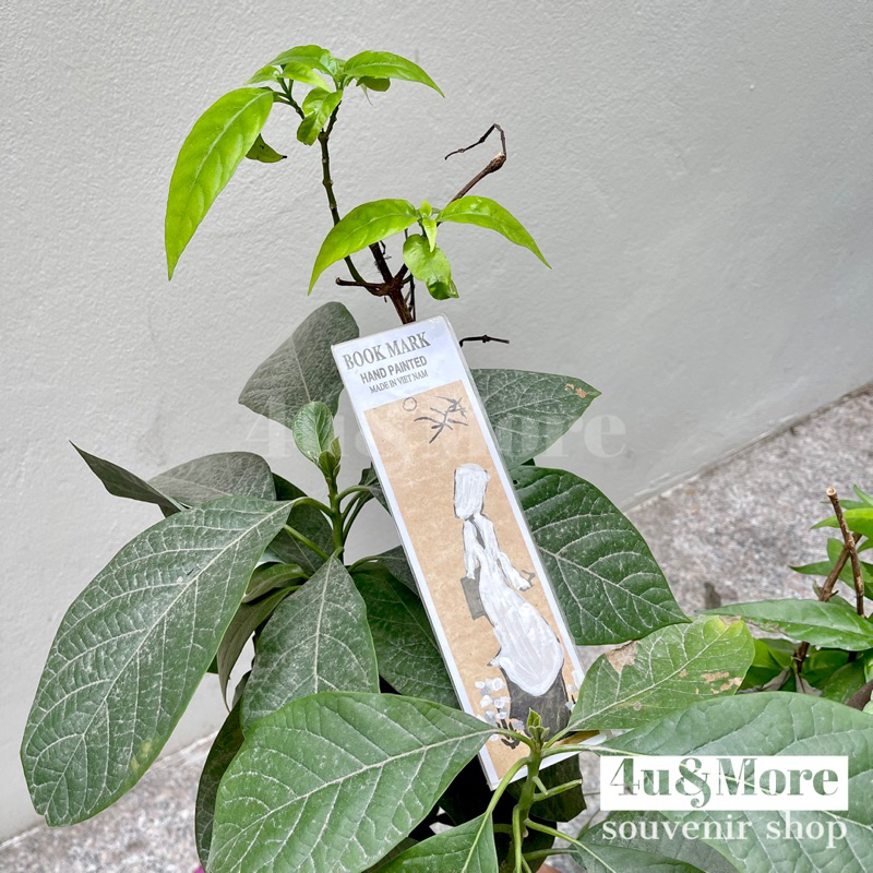 Kẹp sách trang giấy dó cô gái áo dài truyền thống phong cảnh Việt Nam