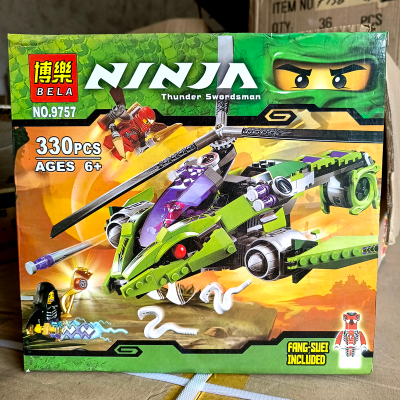 Đồ Chơi Lắp Ráp Xếp Hình NINJAGO Máy Bay Rắn Bela 9757 ( 330 PCS ) NEW SEAL