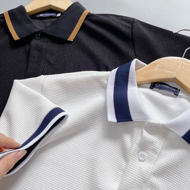 Áo polo nam cao cấp, áo thun vải cotton không xù lông in hình form chuẩn kiểu Hàn Quốc