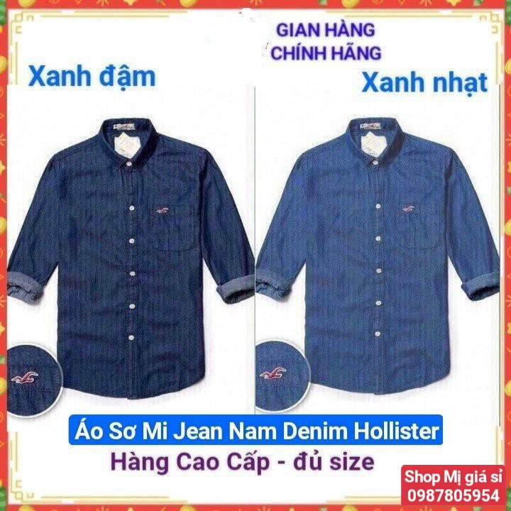 Áo Sơ Mi Jean Nam Hollister