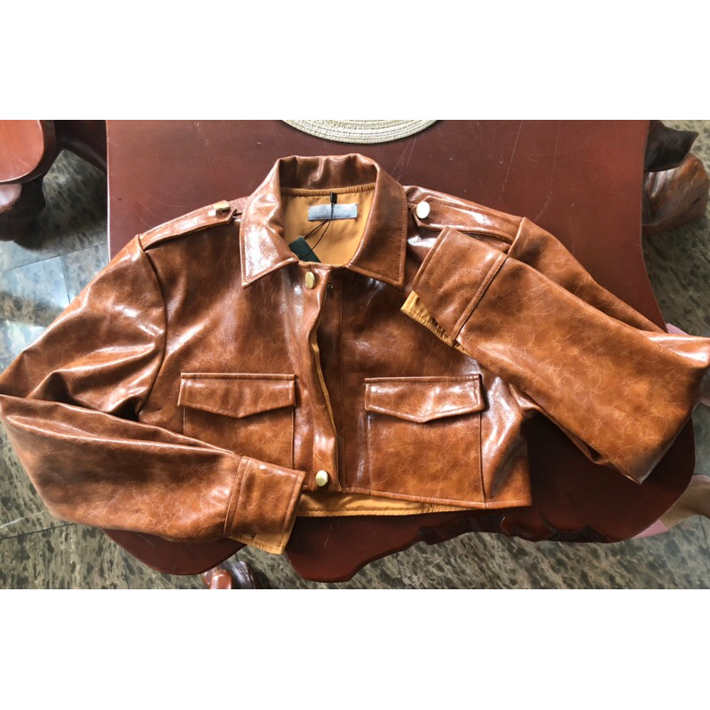 Pass áo khoác da Laking Sz S