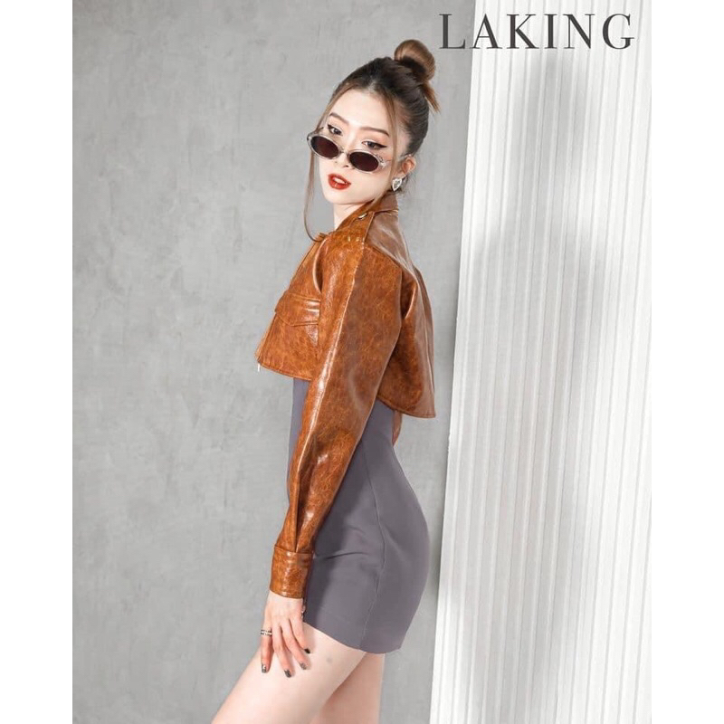 Pass áo khoác da Laking Sz S