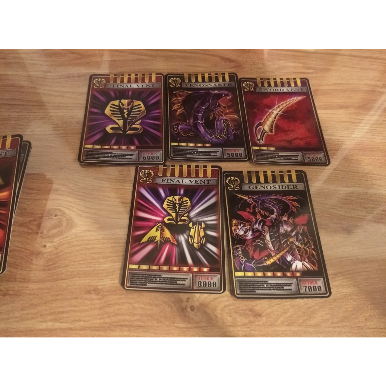 [Có Sẳn]Đồ chơi Advent Cards Set card 5 lá Ouja In  dx đọc được của series phim Siêu nhân Kamen rider Ryuki