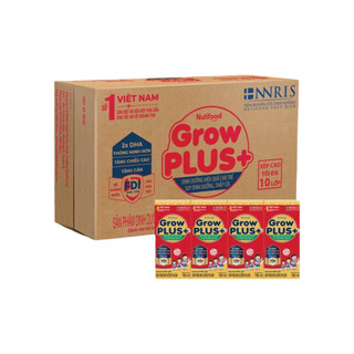 Sữa bột pha sẵn dinh dưỡng Grow Plus đỏ ( 180ml*48-Nutifood)