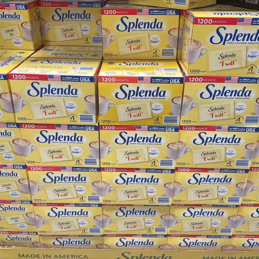 100 gói Đường ăn kiêng Splenda Mỹ gói nhỏ 1gram