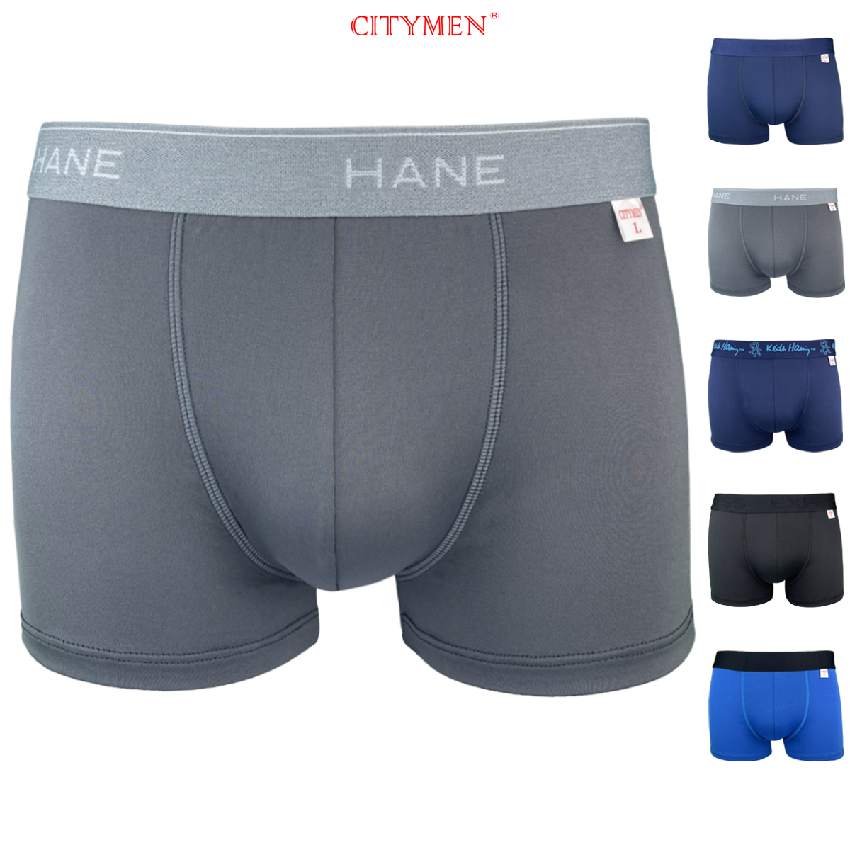 Quần Lót Nam Boxer Hiệu CITYMEN Nhiều Lưng Co Dãn 4 Chiều Vải Thun Lạnh Cao Cấp, Sịp Nam - CTSP-MULTIBL