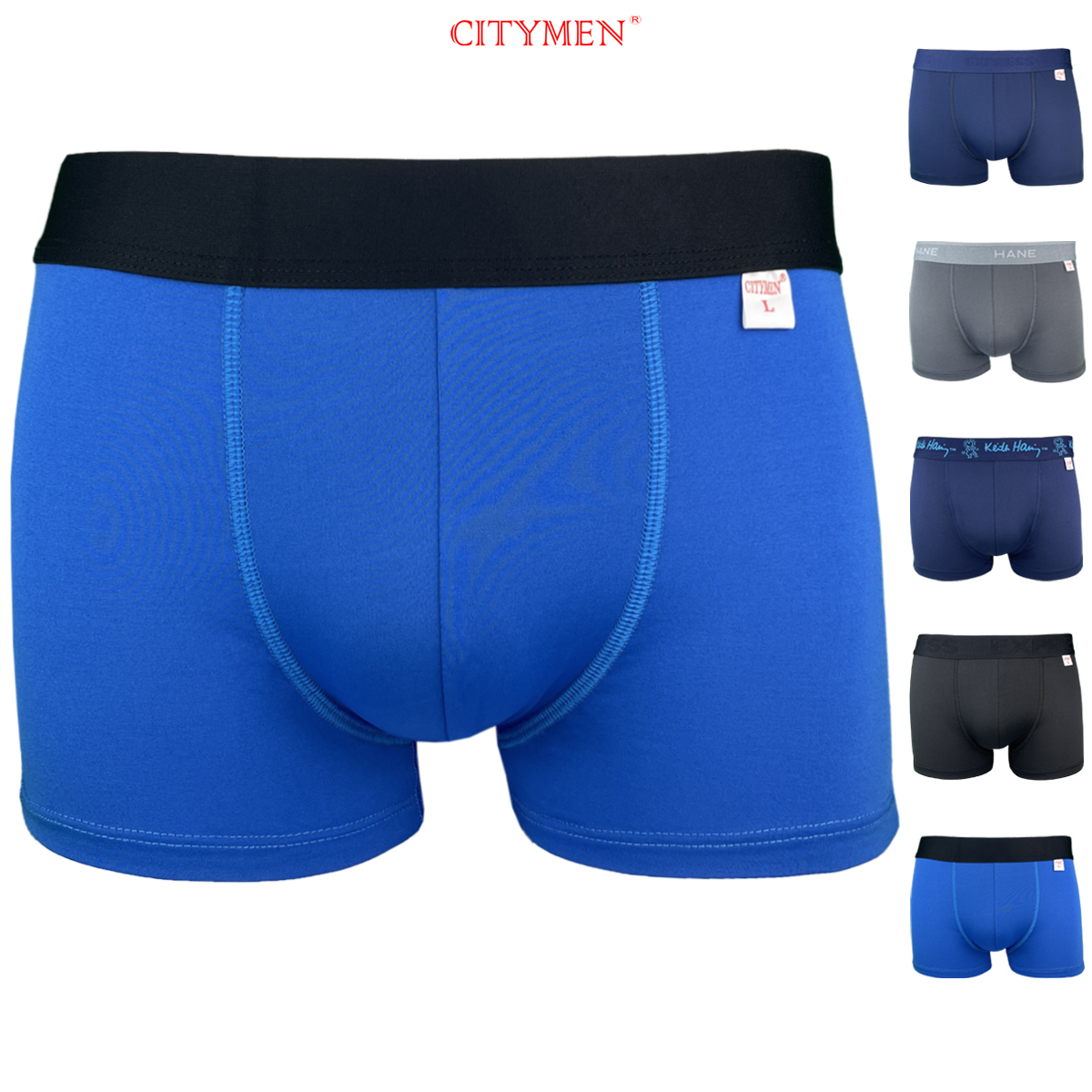 Quần Lót Nam Boxer Hiệu CITYMEN Nhiều Lưng Co Dãn 4 Chiều Vải Thun Lạnh Cao Cấp, Sịp Nam - CTSP-MULTIBL