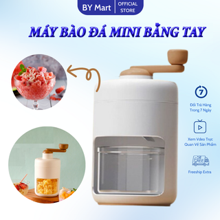 Máy bào đá mini, dụng cụ bào đá mịn bằng tay, máy xay đá tuyết làm kem cầm tay đa năng tiện lợi cho gia đình