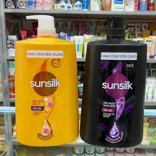 Dầu gội Sunsilk Óng mượt rạng ngời chai 1,4kg (đen)
