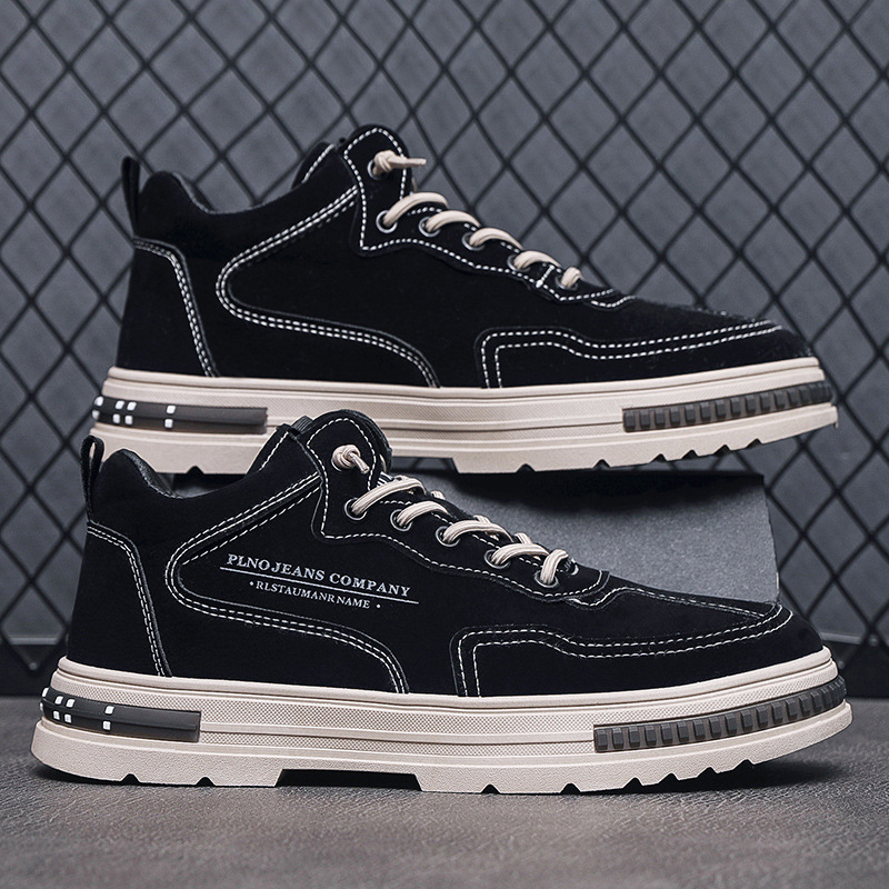 Giày nam - Giày nam sneaker da lộn trẻ trung, năng động P32