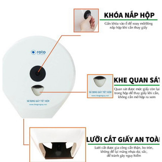 Hộp đựng giấy vệ sinh cuộn lớn roto