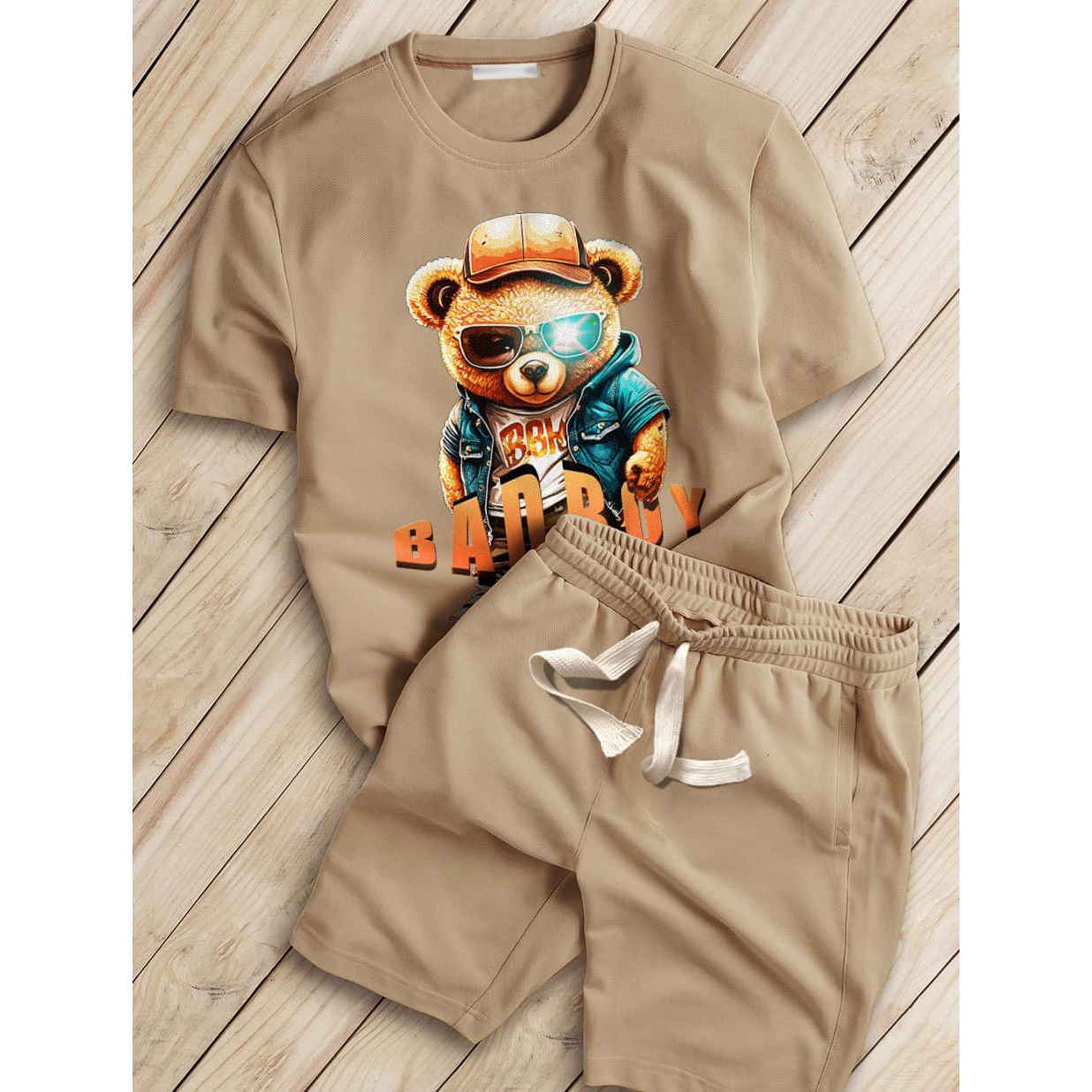 Đồ Bộ Nam Chất Vải Cotton Cao Cấp Oversize Thoáng Mát, Bộ Quần Áo Thể Thao Mùa Hè Phong Cách