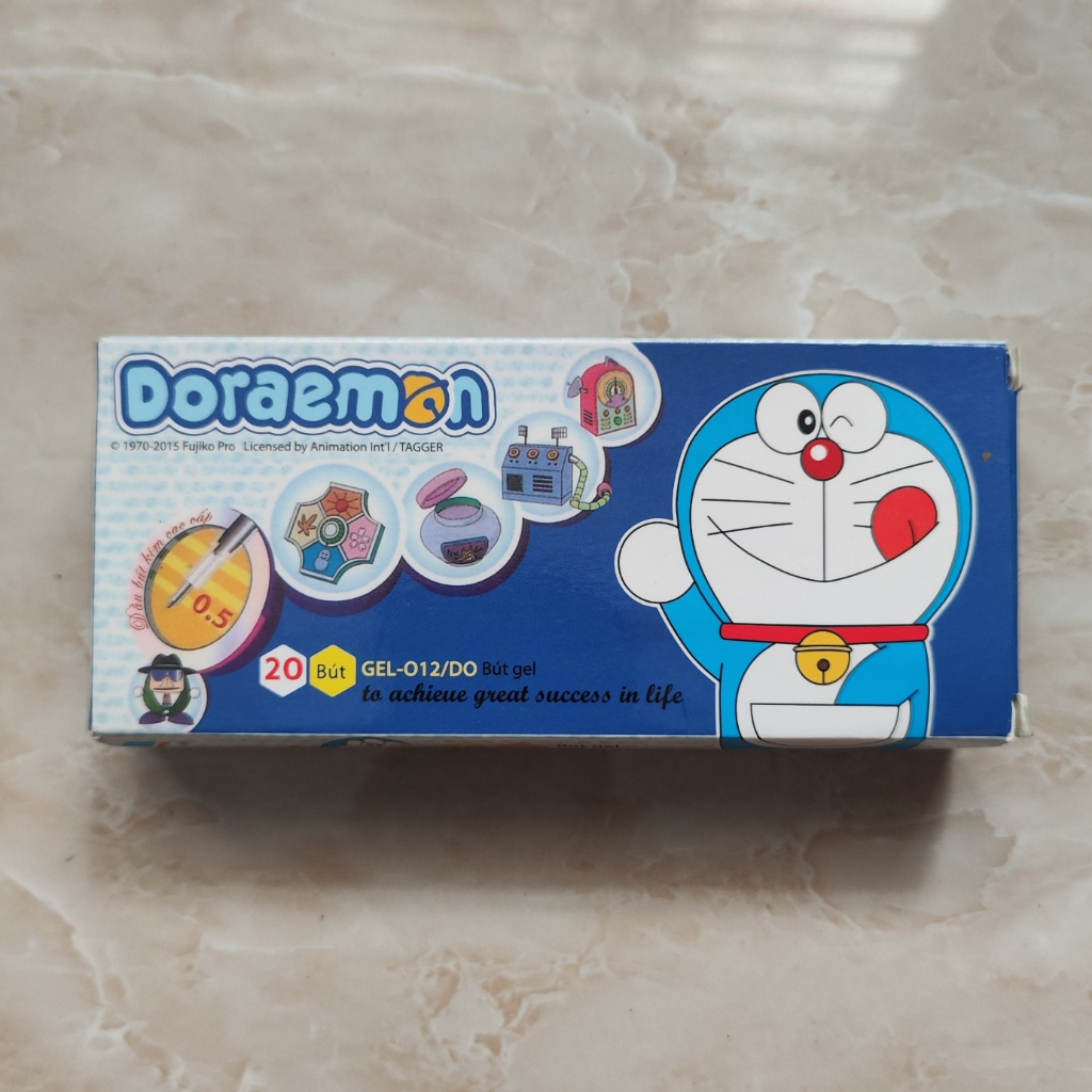 Bút Bi Nước Doremon Màu Xanh Thiên Long Gel 012 Doraemon