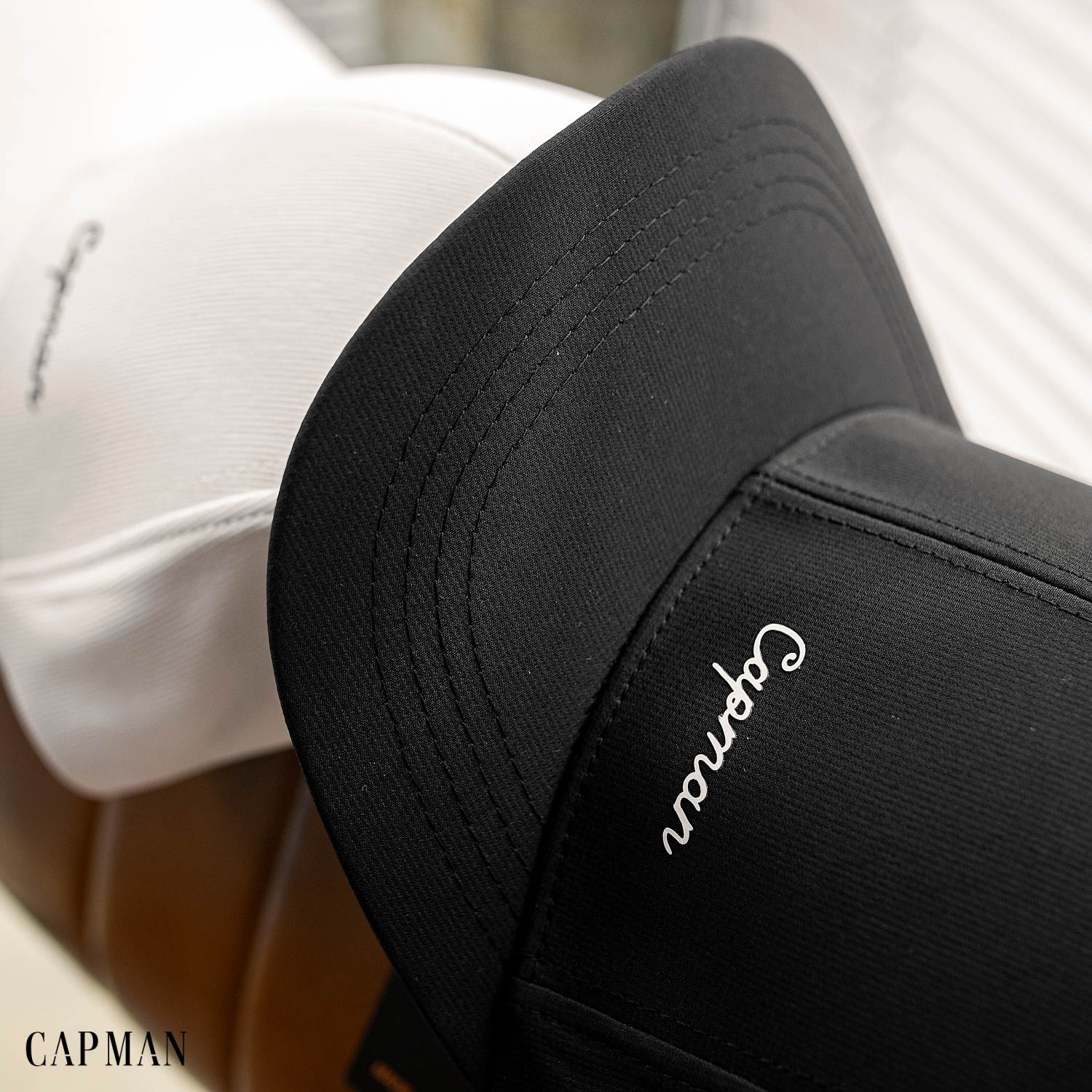 Mũ lưỡi trai thể thao màu đen CAPMAN CM146