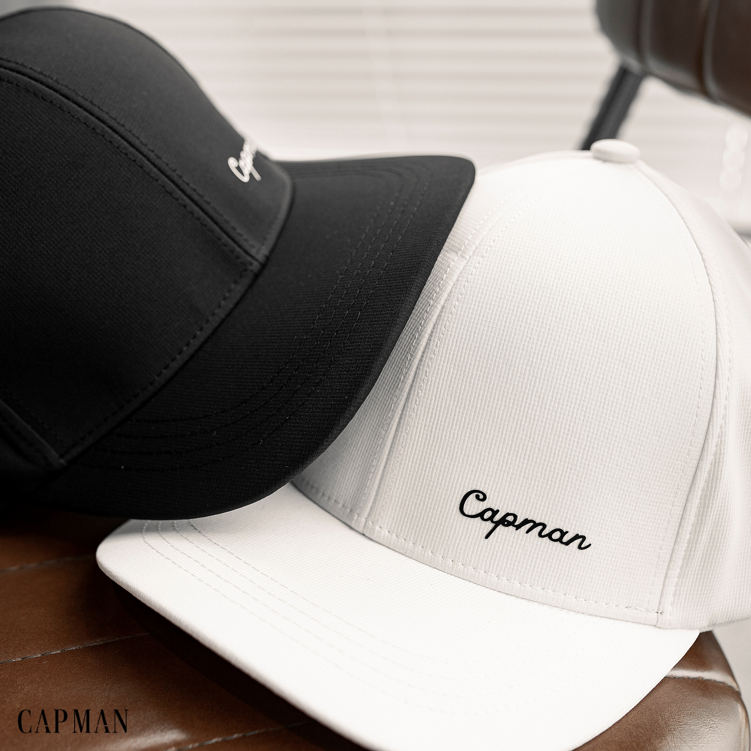 Mũ lưỡi trai thể thao màu đen CAPMAN CM146