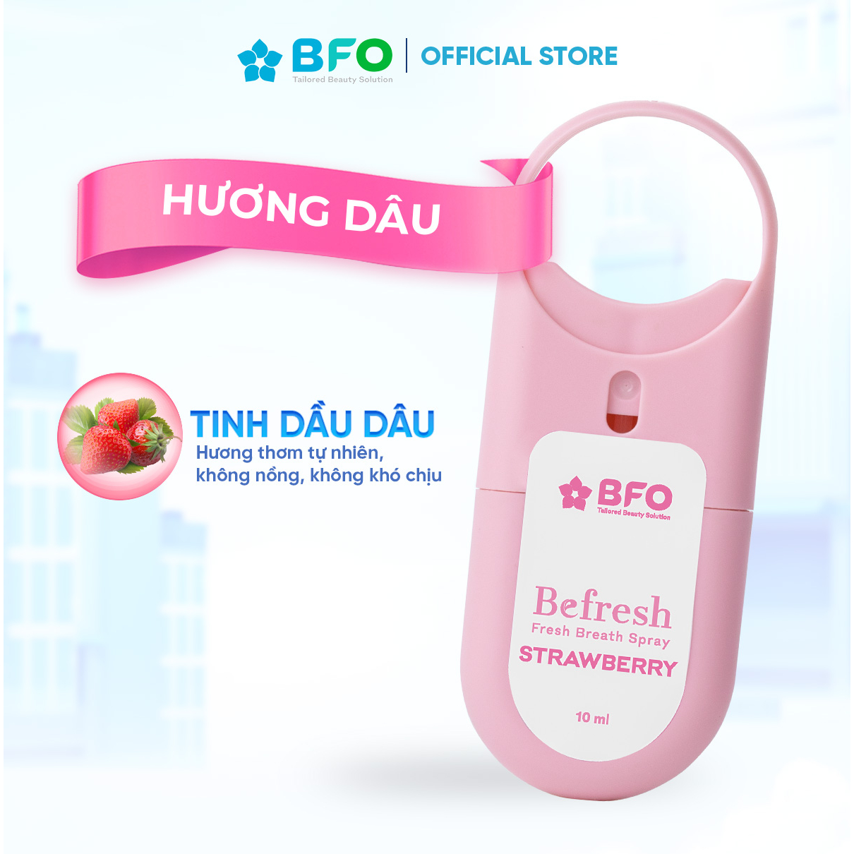 Xịt Thơm Miệng BFO Cho Hơi Thở Thơm Mát Dung Tích 10ml