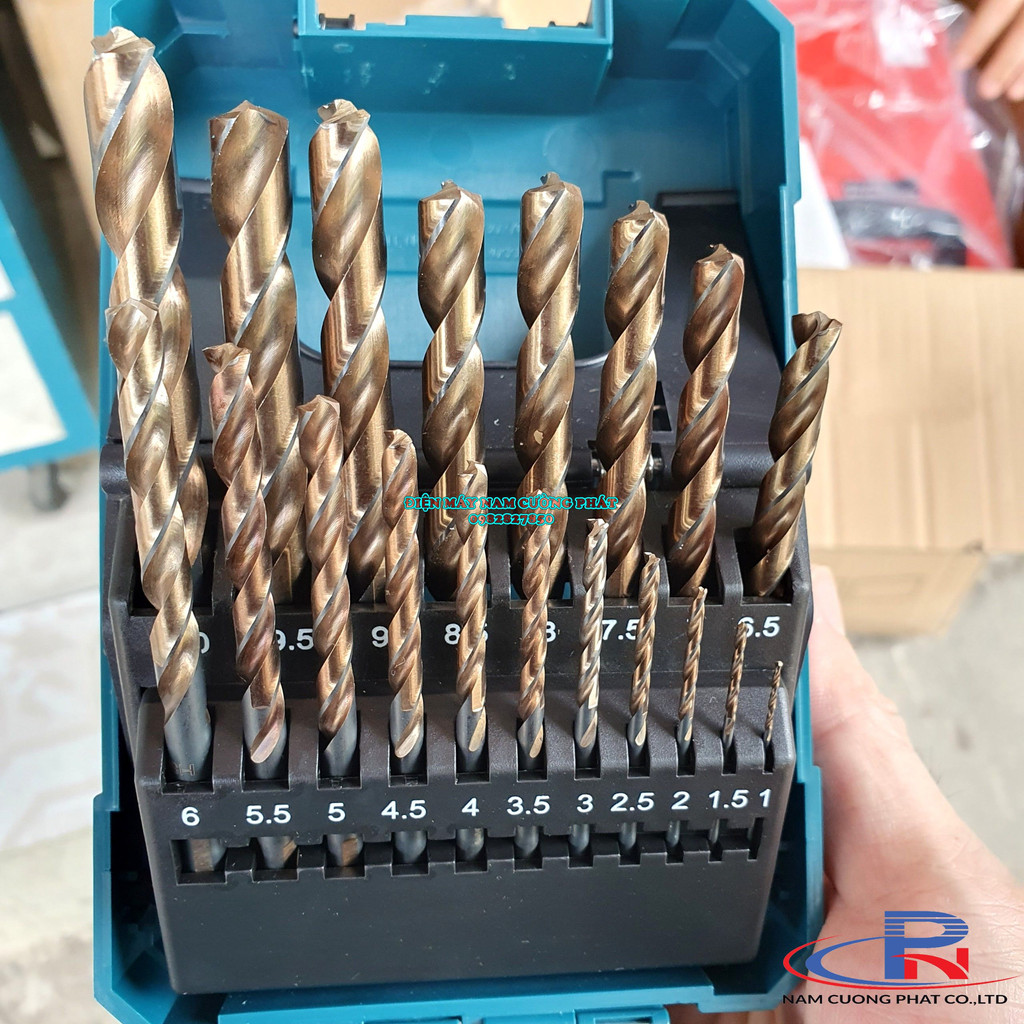 Bộ mũi khoan kim loại gồm 19 chi tiết Makita D-67583