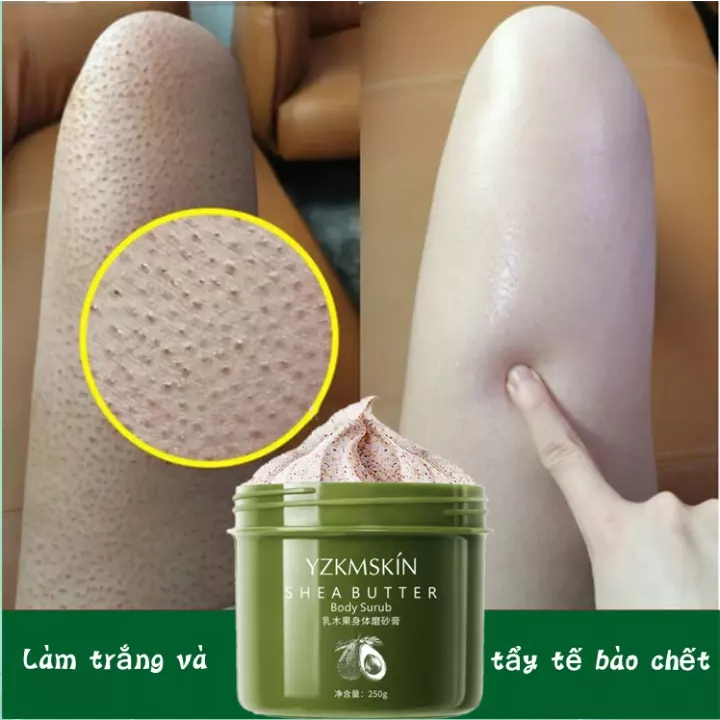 Kem tẩy tế bào chết body/da đầu tẩy tế bào chết da mặt da dầu mụn 250g tẩy tbc thu nhỏ lỗ chân lông