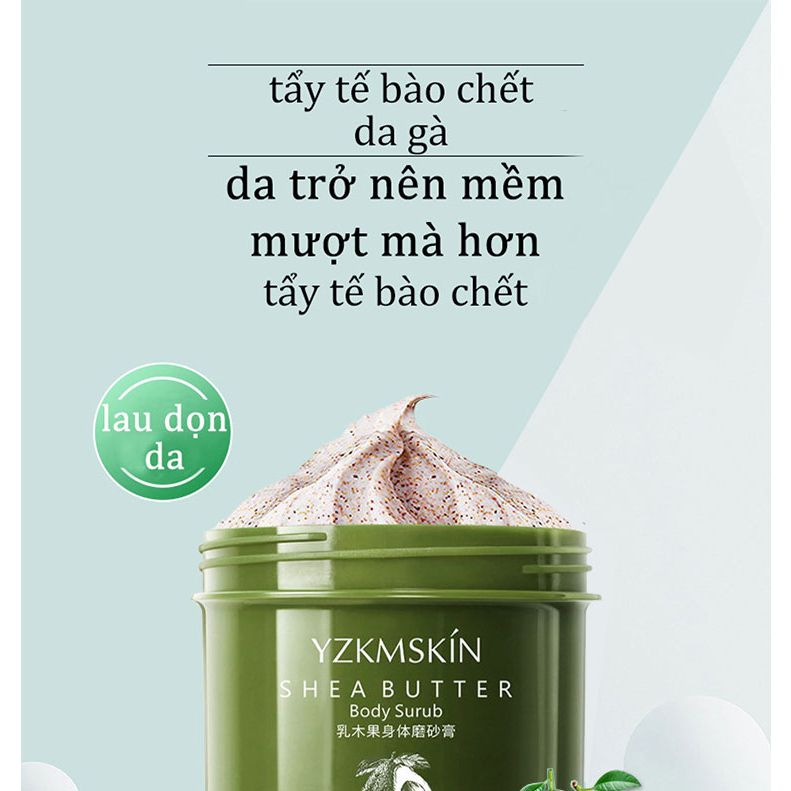 Kem tẩy tế bào chết body/da đầu tẩy tế bào chết da mặt da dầu mụn 250g tẩy tbc thu nhỏ lỗ chân lông