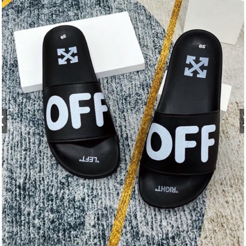 .Dép Quai Ngang Off-White Off Stamp Slides chữ trắng OFF siêu #hót #2023