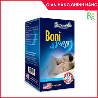BoniSleep giúp an thần, hỗ trợ giảm căng thẳng thần kinh, giảm stress, giúp ngủ ngon giấc và sâu hơn (30 viên)