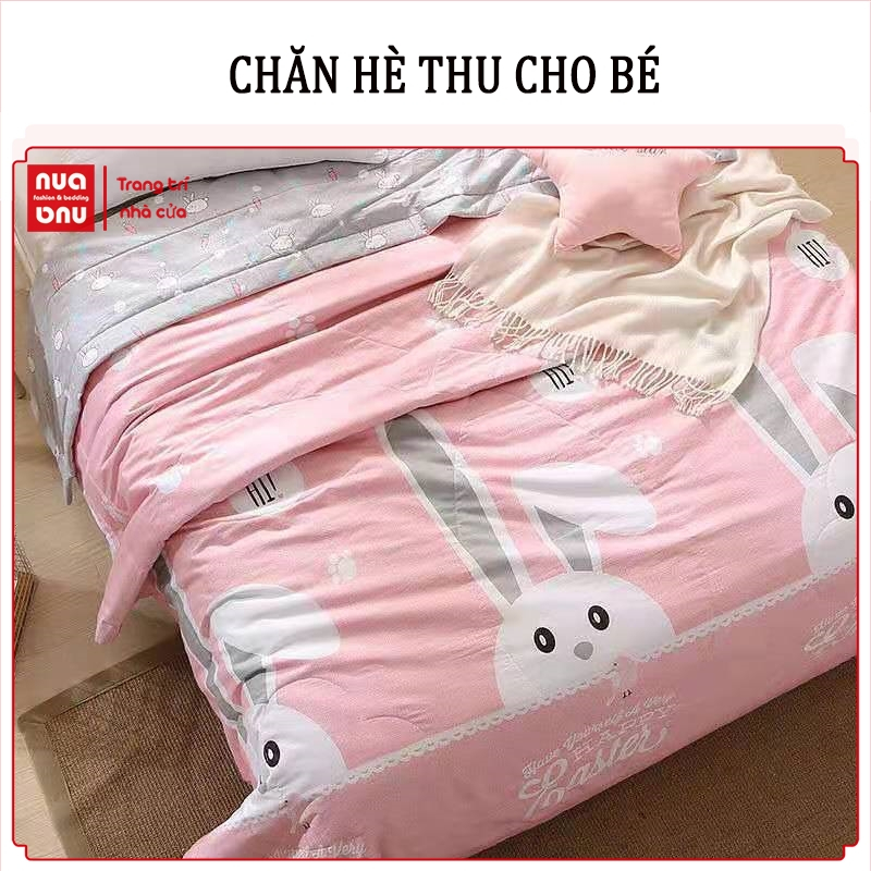 Chăn mền cho bé cực mềm mát, cao cấp kháng khuẩn, nhiều hoạ tiết hình thú đáng yêu