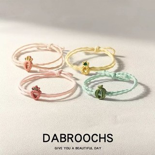 Dây chun buộc tóc charm trái cây nhí
