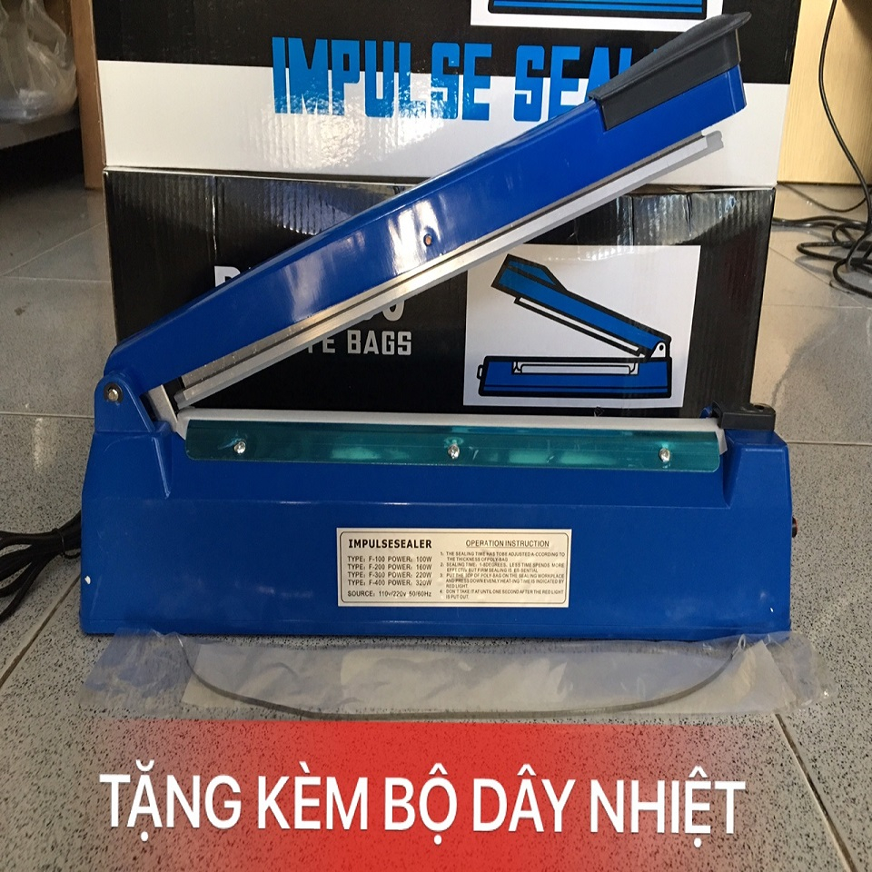 Máy hàn miệng túi, máy hàn miệng túi ni lông 30cm dập tay không kén túi đóng gói bảo quản thực phẩm đa năng tiện ích