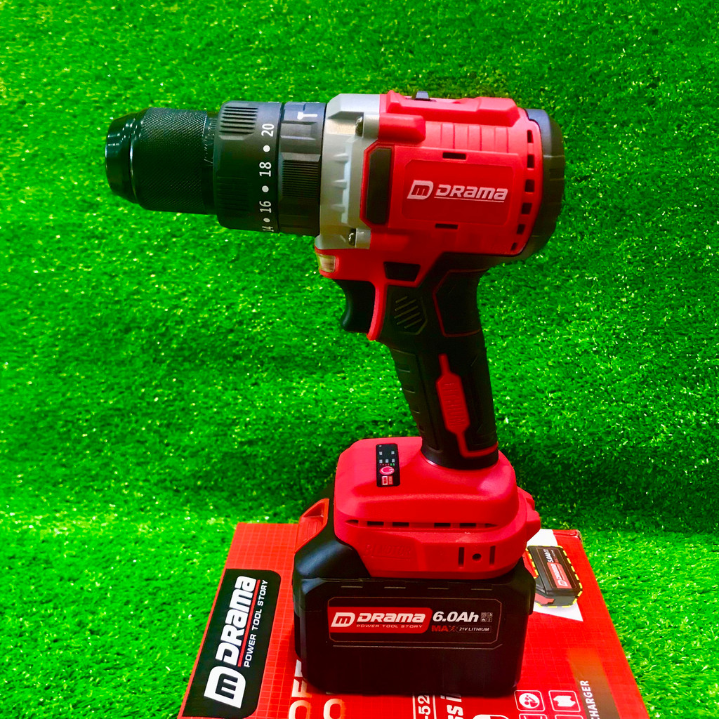 Thân Máy Khoan Pin DRAMA D5213, Lực Siết 100N.m, 3 Chức năng - Hàng chính hãng