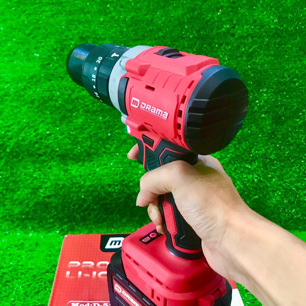 Thân Máy Khoan Pin DRAMA D5213, Lực Siết 100N.m, 3 Chức năng - Hàng chính hãng