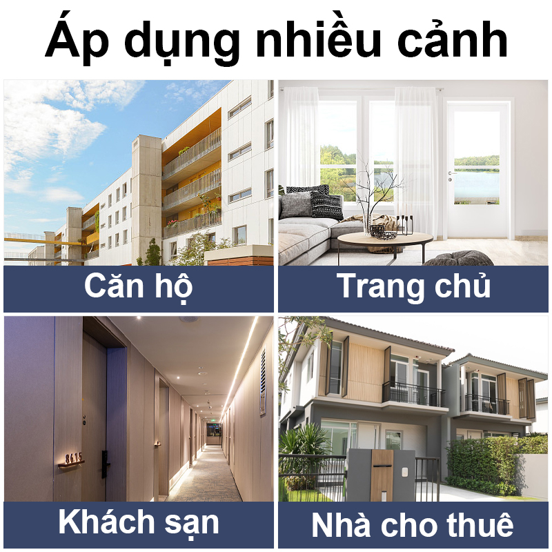 Khoá vân tay 2 mặt cho cửa sắt tùy ​App Tuya Kết Nối WiFi Cho Nhà Ở / Khách Sạn Không thấm nước