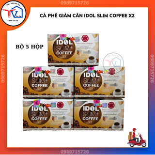 Bộ 5 hộp cà phê giảm cân Idol SLim Coffee chính hãng giảm mạnh cafe Idol Slim cà phê giảm cân Thái Lan
