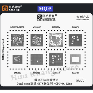 Vỉ làm chân MTK/CPU Qualcom MQ1 - MQ
