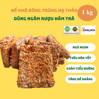 Đế khô đông trùng hạ thảo dùng ngâm rượu, hãm trà