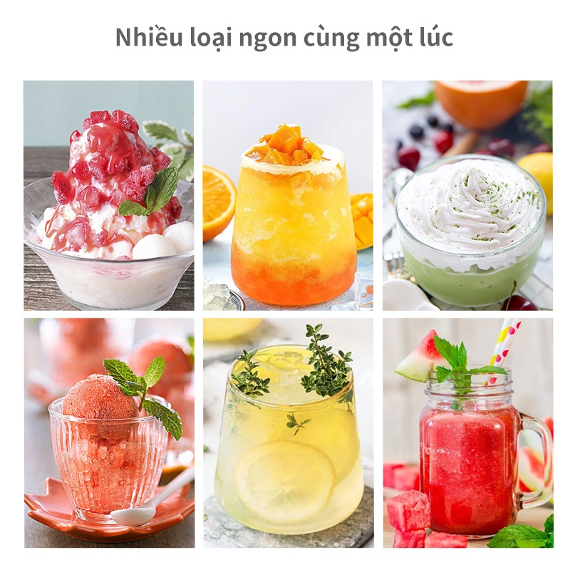 Máy Bào Đá Mini, Dụng Cụ Xay Đá Tuyết Bằng Tay, Làm Đá Bào Cỡ Nhỏ Đa Năng, Tiện Dụng Cho Gia Đình