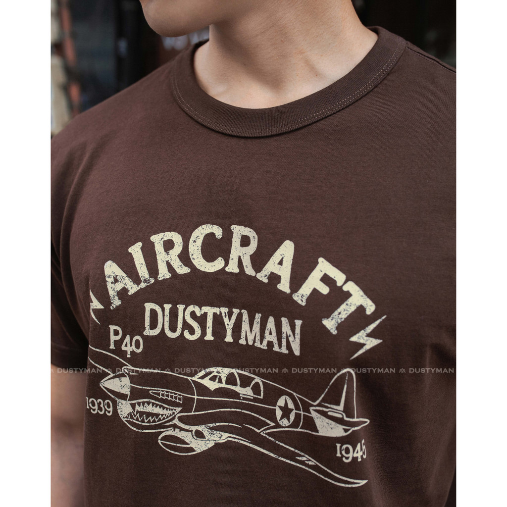 Áo Thun Nam In Hình Máy Bay P44 DUSTYMAN - Vải 100% Cotton - Form Regular Fit - Aircraft