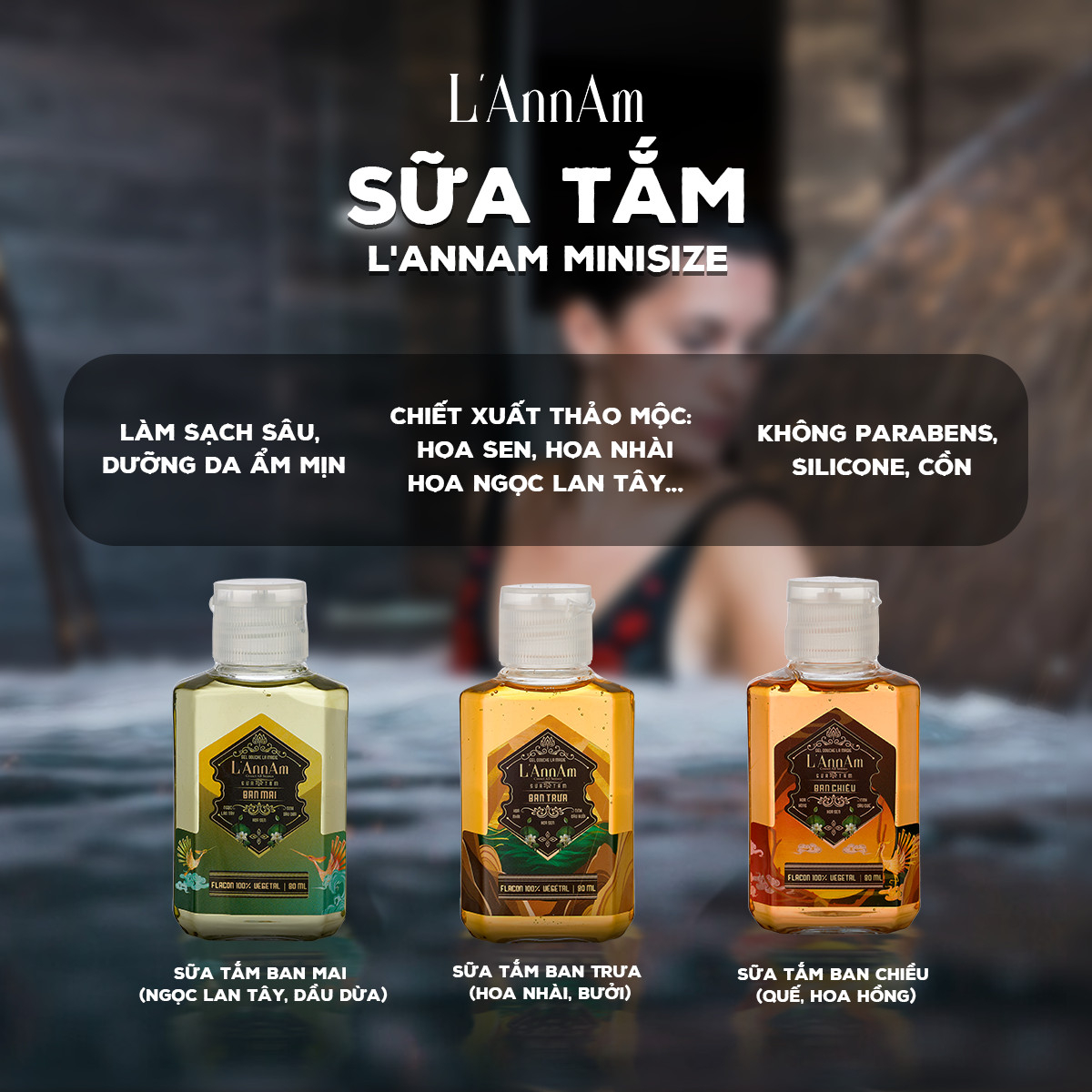 Sữa Tắm Thiên Nhiên L'AnnAm 80ml