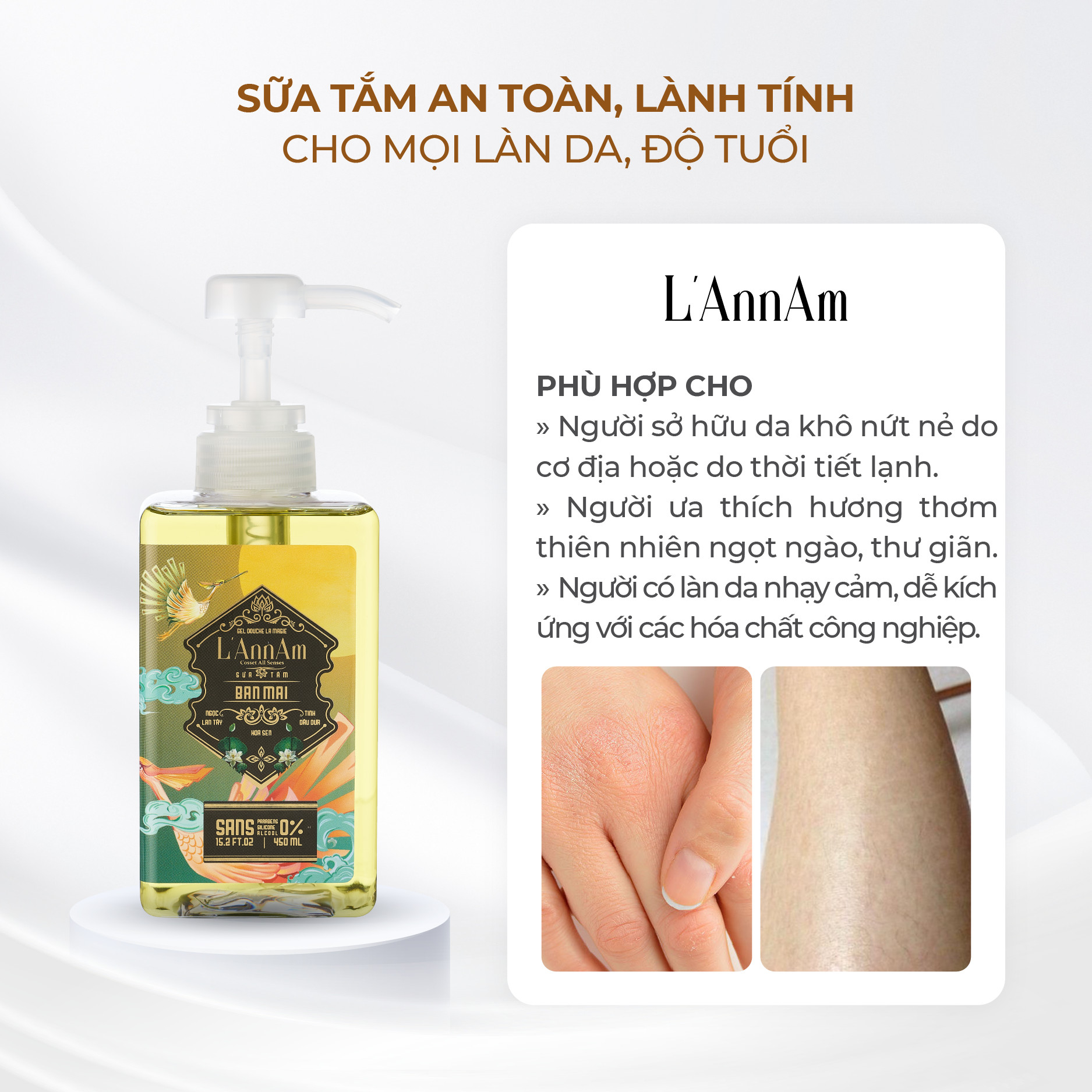 Sữa Tắm Thiên Nhiên L'AnnAm 80ml