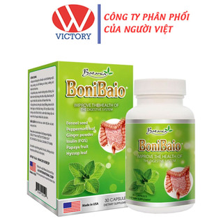 BoniBaio giúp hỗ trợ giảm đau bụng, táo bón, rối loạn tiêu hóa, tăng cường sức khỏe của hệ tiêu hóa - 30 viên  - Vic