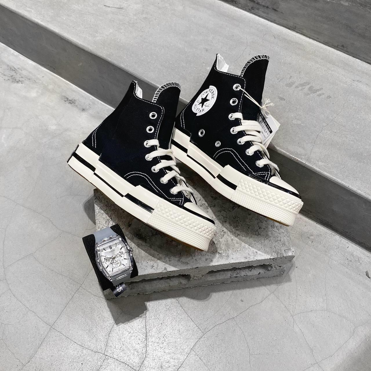 Giày_Converse Chuck 70 Plus cổ cao Đen & Trắng, Sneaker CV Unisex bản Like.Aut Oder mới 100% full Box | BigBuy360 - bigbuy360.vn